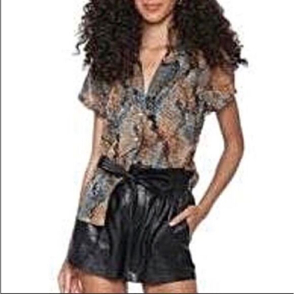 Decker Sheer Python Button Down SZ M‎ - Picture 2 of 10